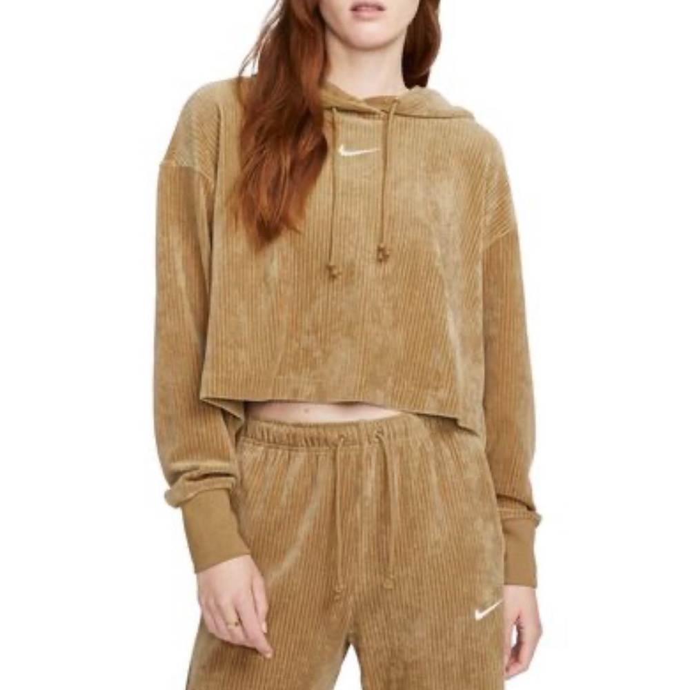 Nike ribbed velour set (driftwood)